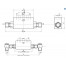 Blok ventil enostranski, zelo kratki VBPSE 3/8"  L 2 CEXC
